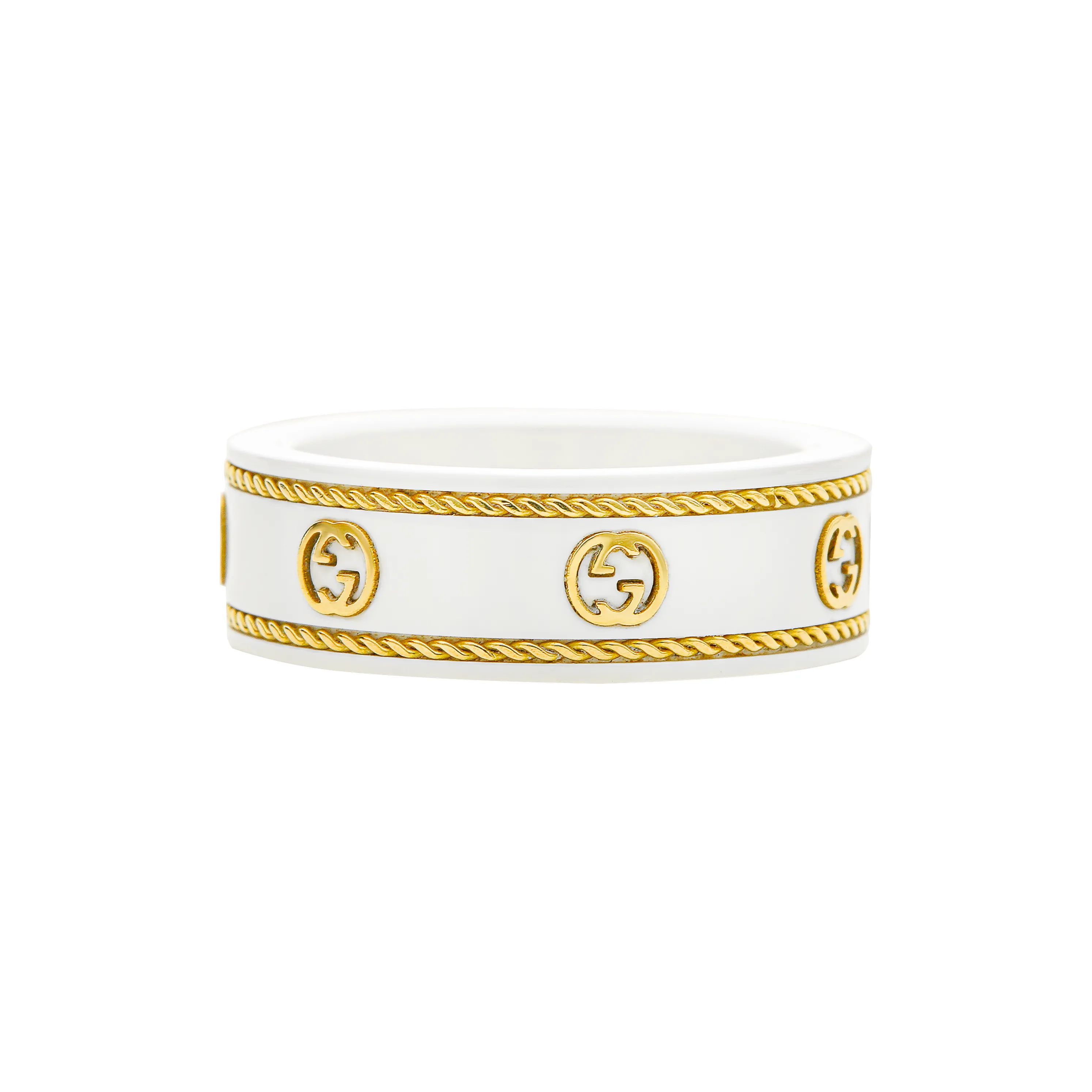 GUCCI Icon 18k Ring With Interlocking G