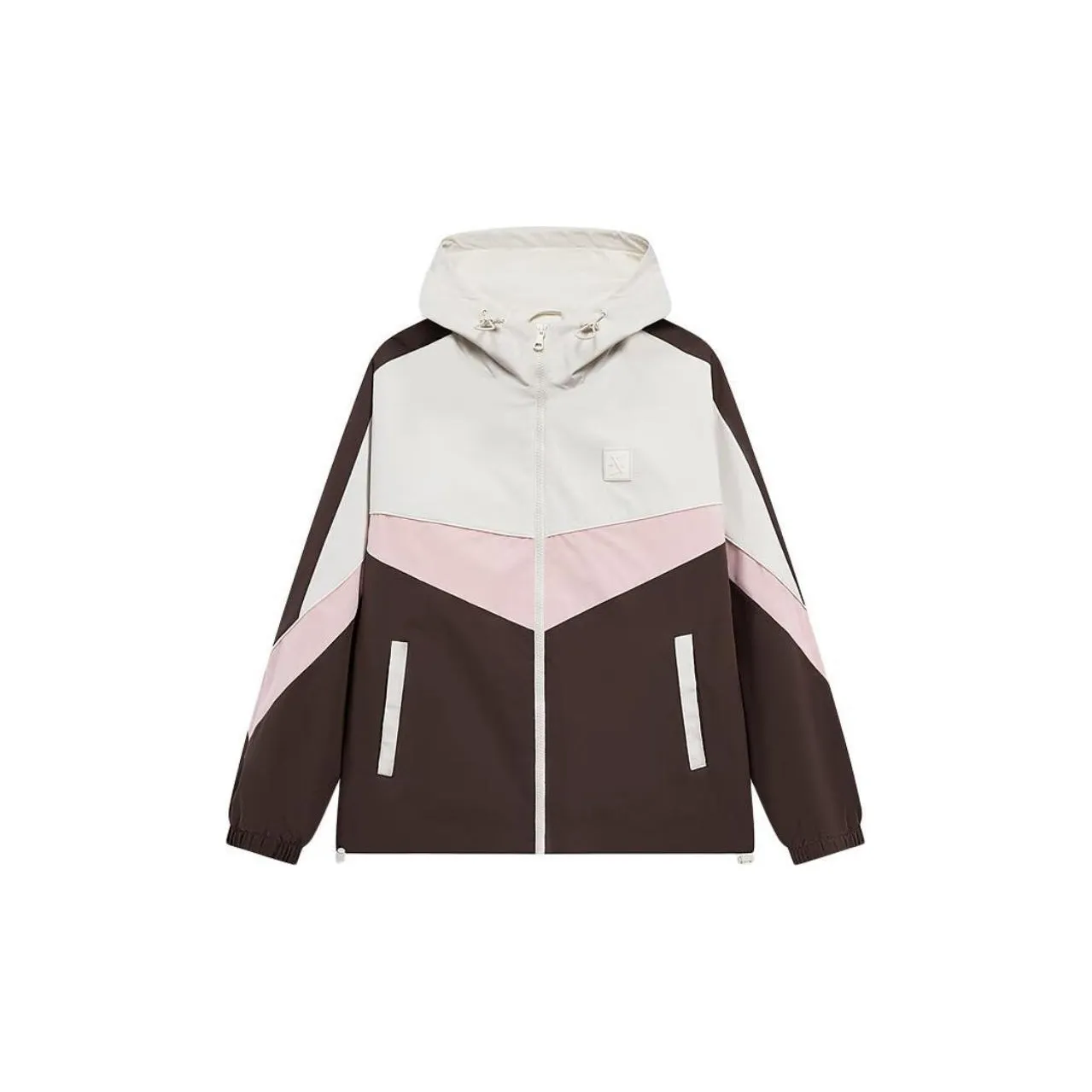 XTEP Trench Coat Women's Intense Brown/Cotton White/Pure Pink