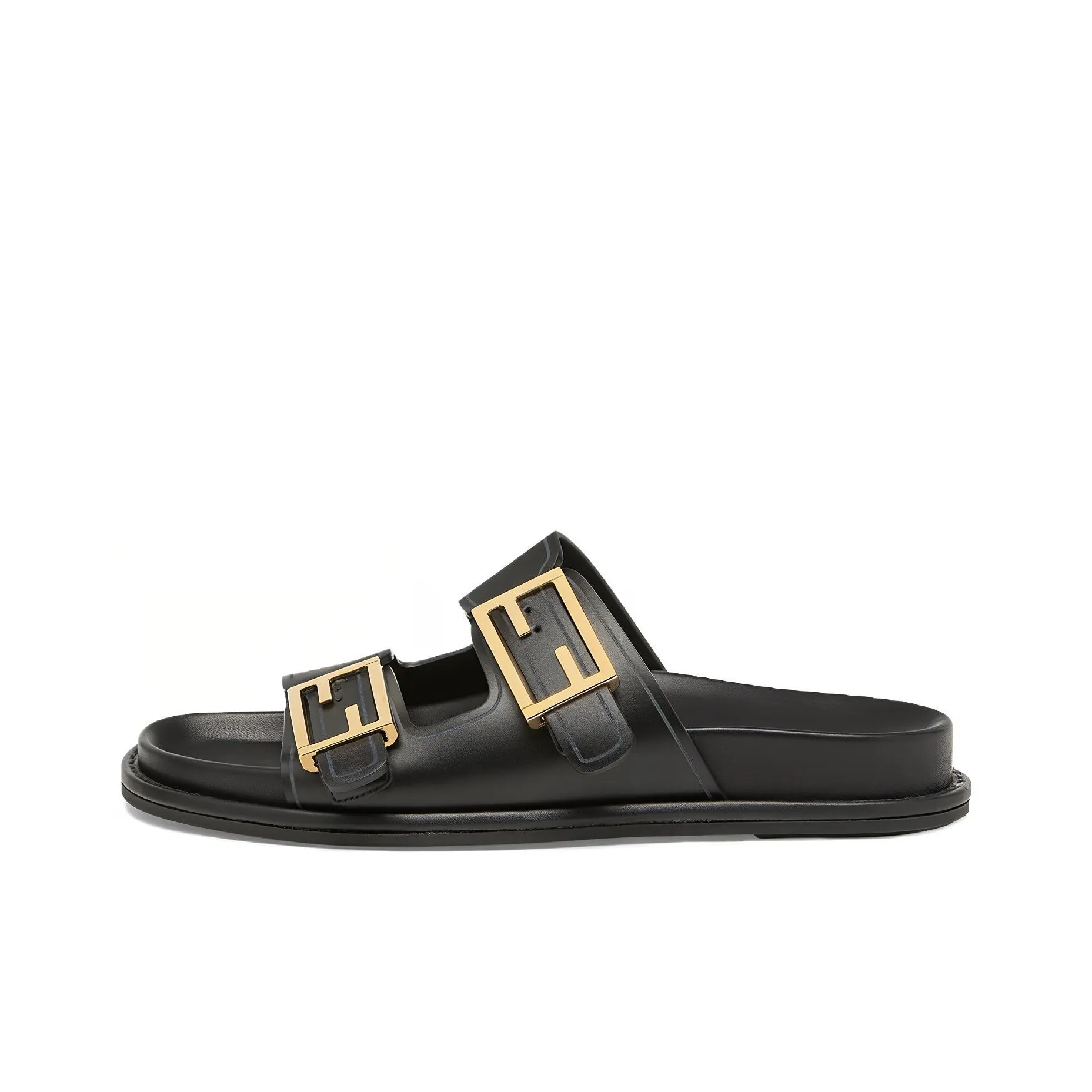 fendi print Ff Plaque Slides Women's