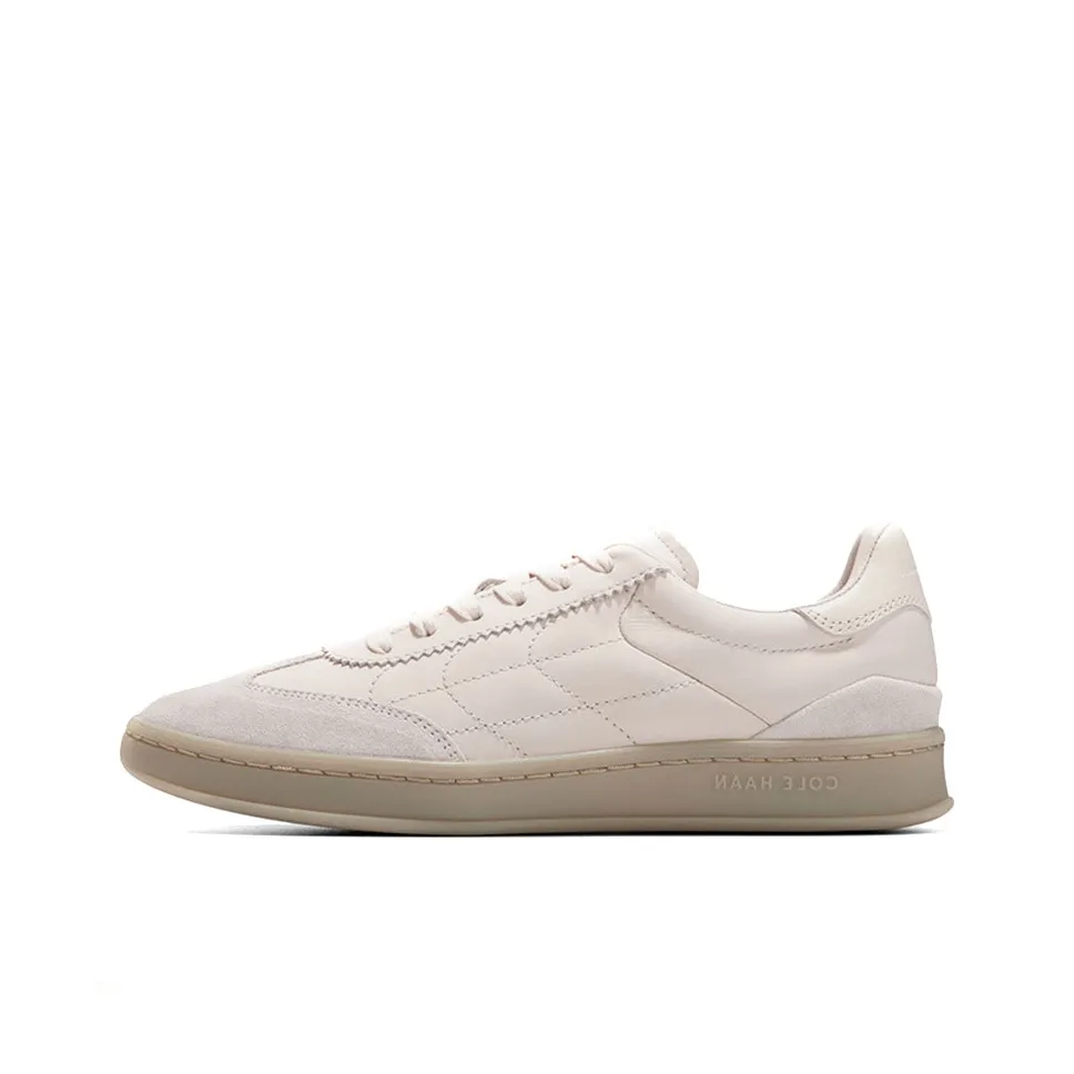 COLE HAAN Cushioned Wear Resistant Lightweight Low Top Skateboard Shoes Women's Beige