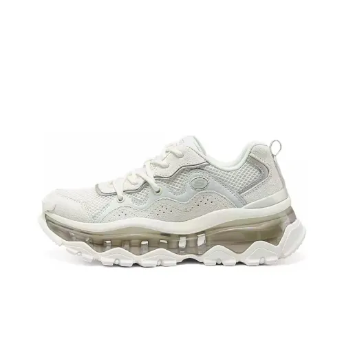Skechers Уличные Толстоподошвенные Кроссовки Низкие Белые Женские