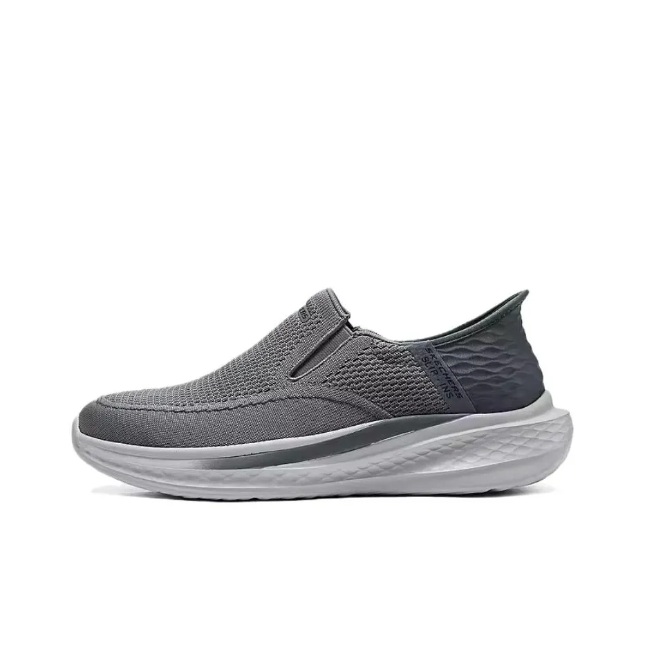 Skechers Street Slip-Resistant Breathable Supportive Lightweight Low-Top Casual Shoes Men's Gray