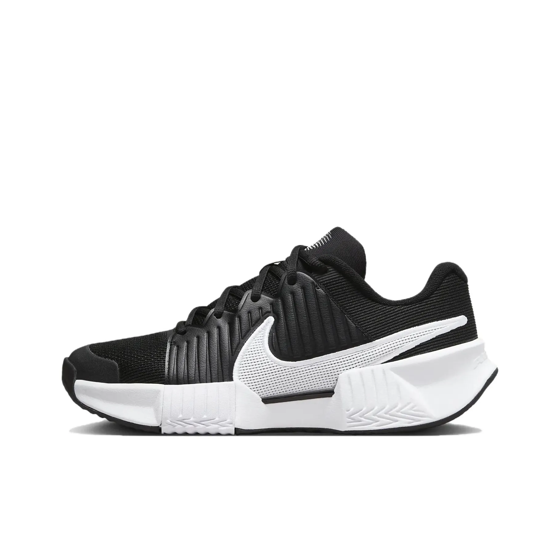 Nike GP Challenge Pro Anti Slip And Wear Resistant Support Low Top Tennis Shoes Women's Black White