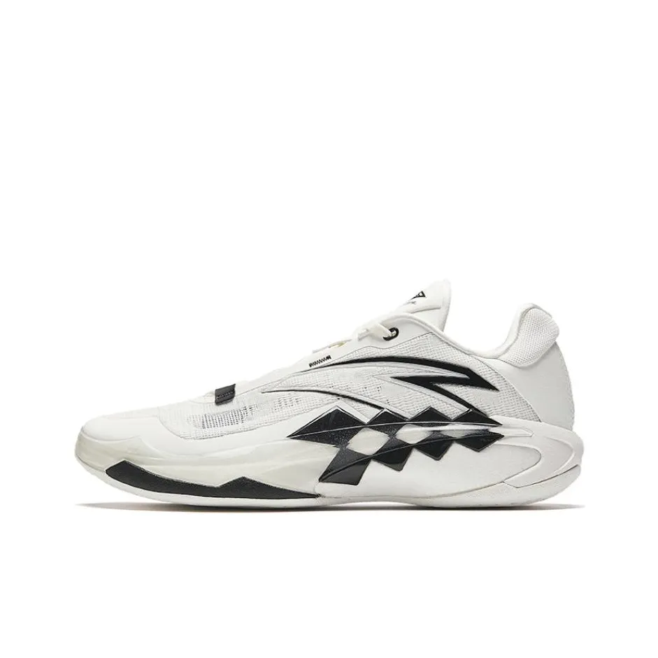 ANTA Противоскользящие и устойчивые к истиранию с поддержкой низкого топа баскетбольные кроссовки мужские белые черные