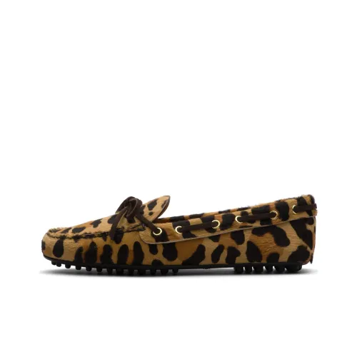 Car Shoe Лоферы на резиновой подошве, коричневые, женские