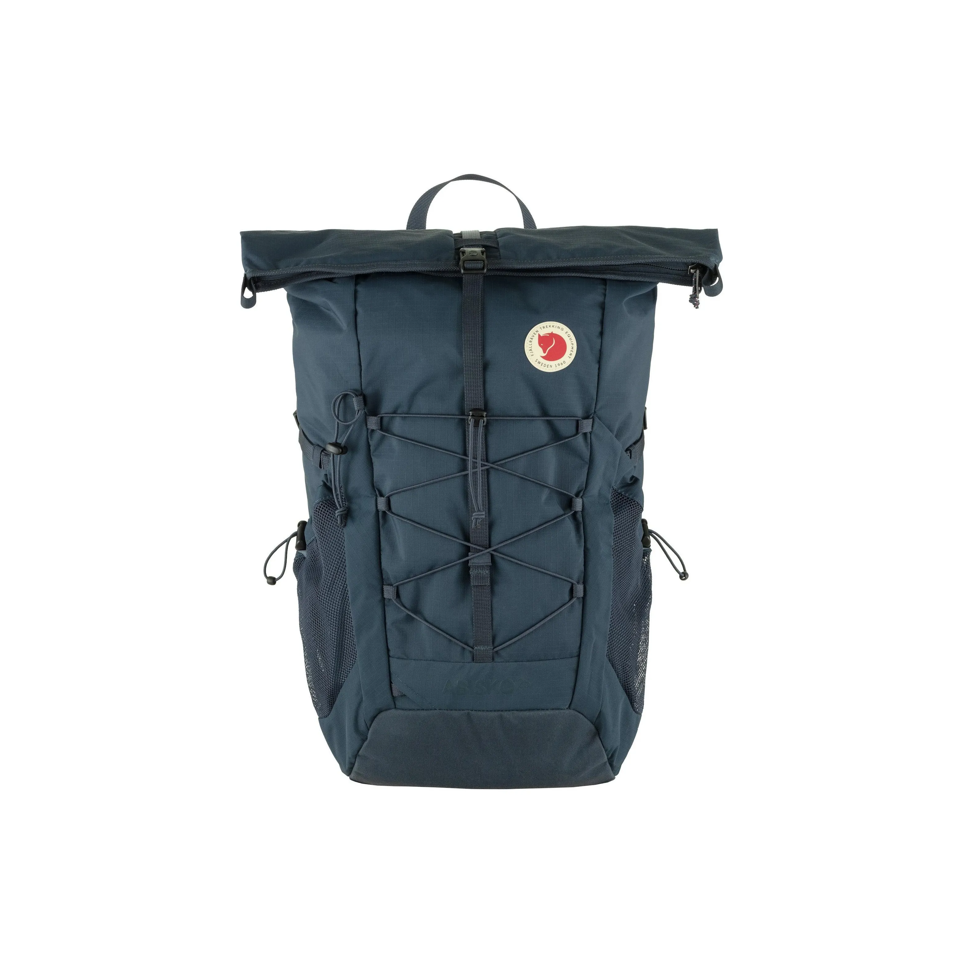 Fjallraven Recycled Polyamide Mountaineering Bag crease-effect backpack Regular Unisex Marine Blue