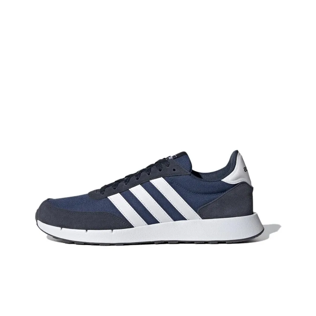 ADIDAS NEO Run 60s 2,0 Slip Резистентный и Дышащий Низкий Топ Беговые кроссовки Унисекс Синий