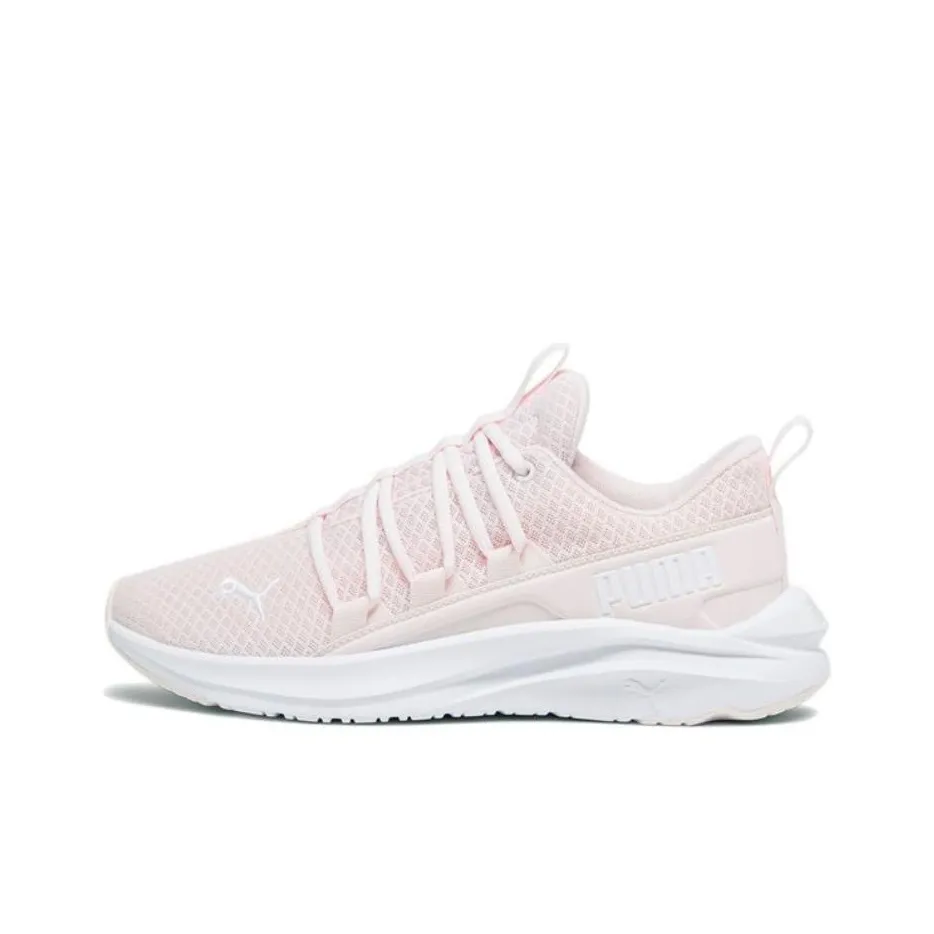 PUMA Softride One4all Противоскользящий Устойчивый к истиранию Низкий Топ Повседневные Беговые кроссовки Женские Розовые