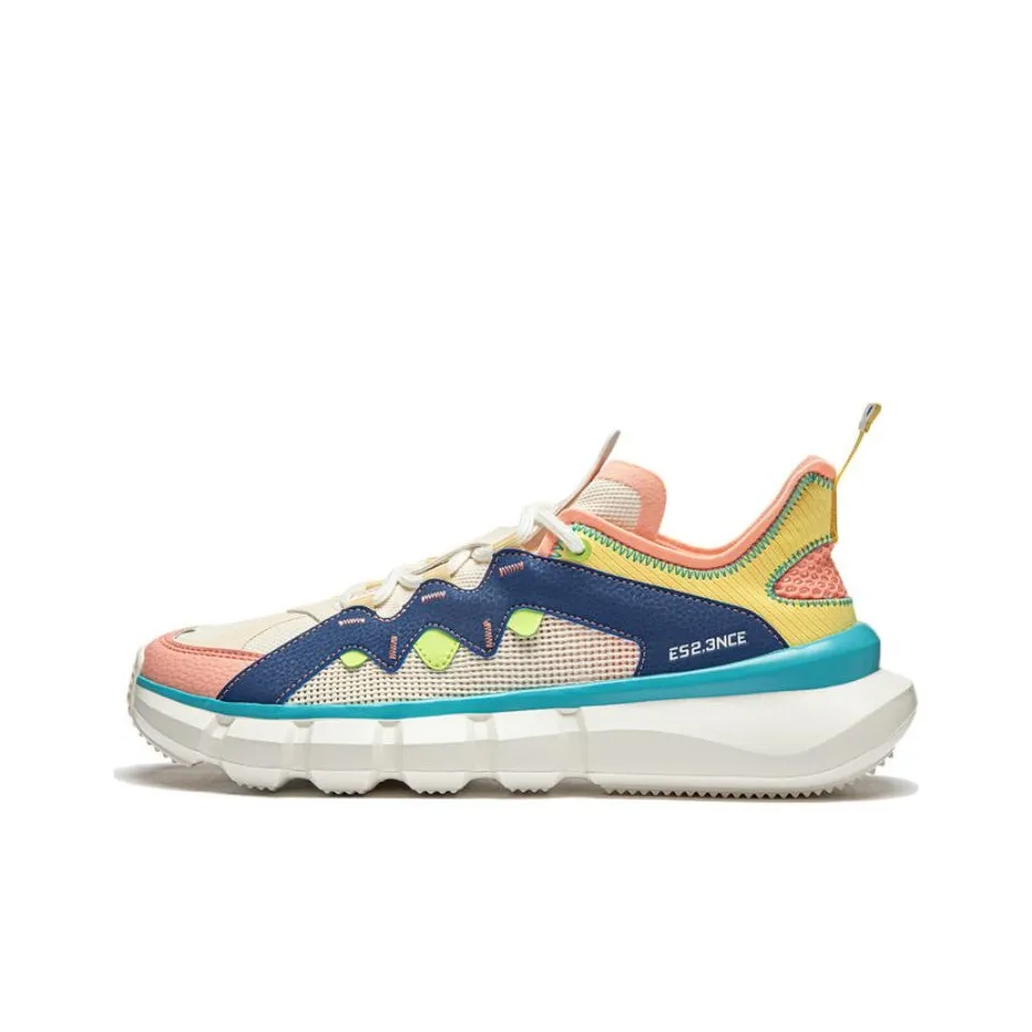 LiNing Essence 2.3 Cushioning Wear Resistant Low Top Casual Shoes Men's Blue White Yellow