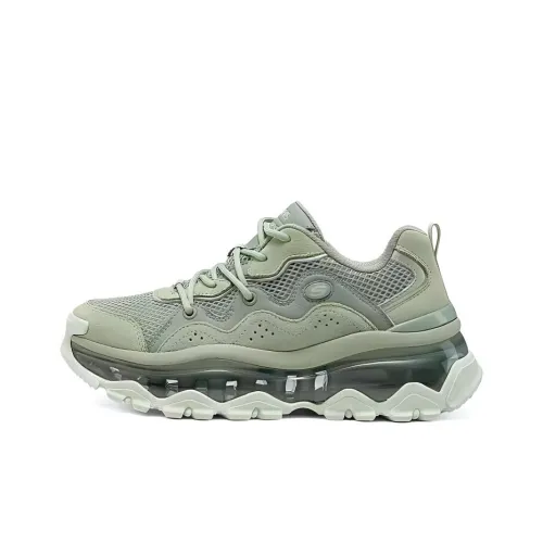 Skechers Уличные Толстоподошвенные Кроссовки Низкие Матча Женские