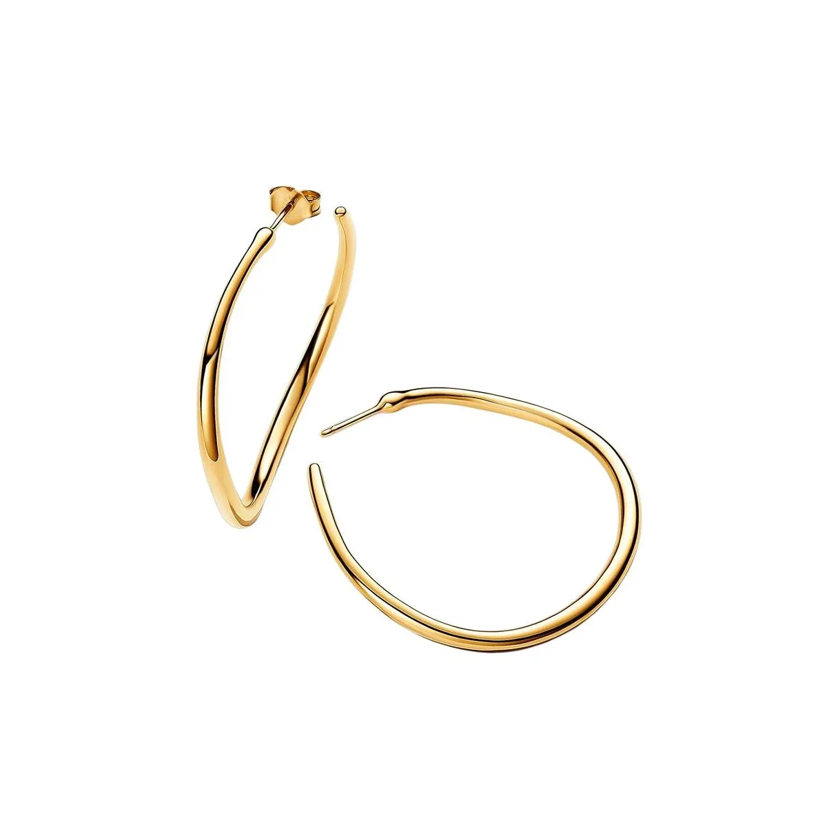 Серьги Pandora с покрытием из 14-каратного золота женские золотые