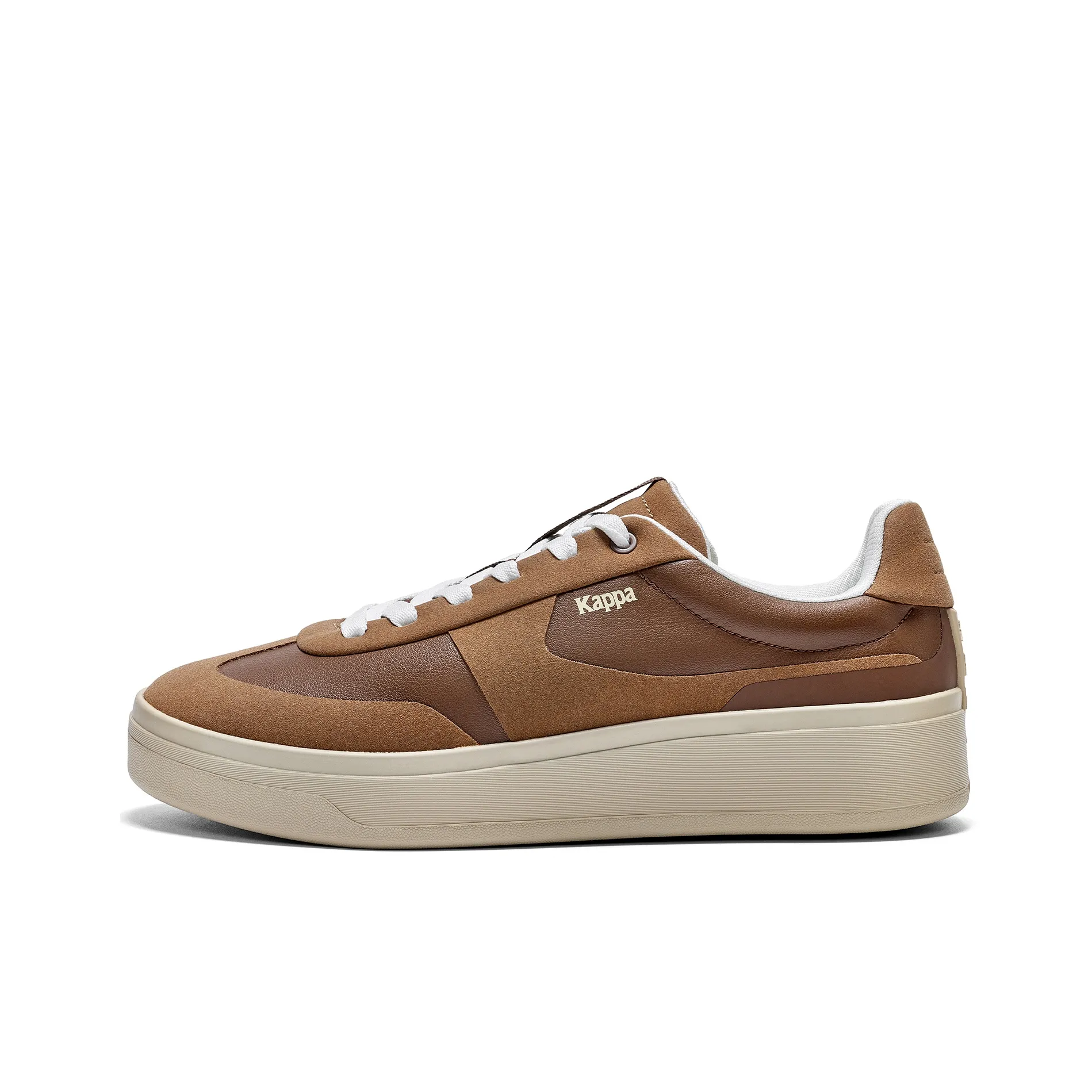 KAPPA Slip-resistant Abrasion-resistant Low-top Skateboard Shoes Men's Chestnut Brown