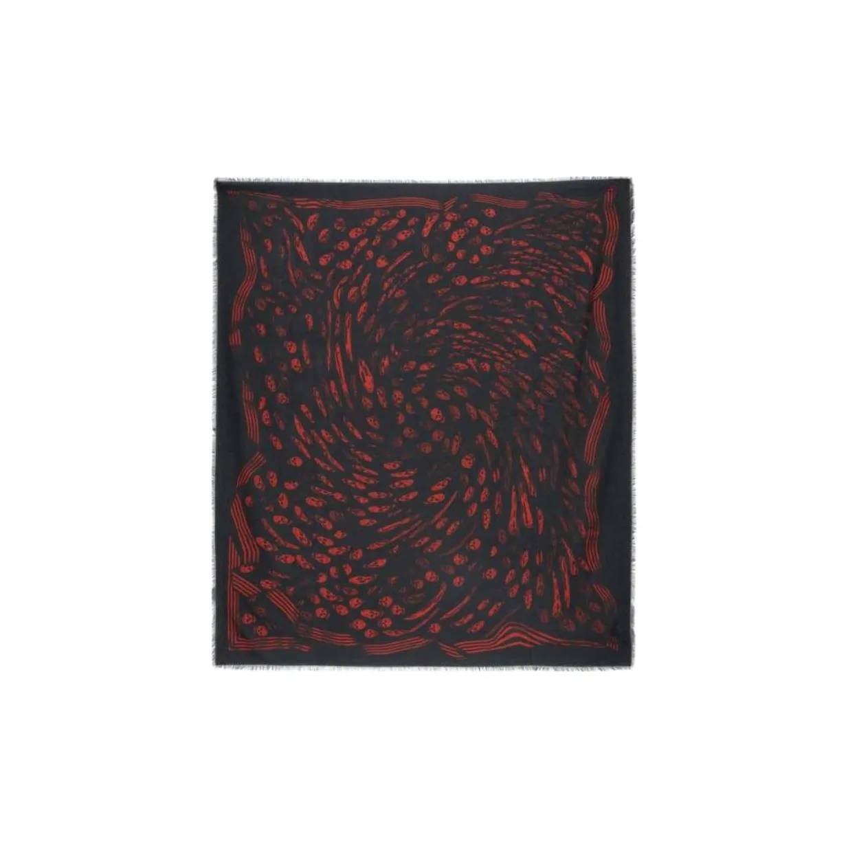 Alexander McQueen Modal Silk Scarves Men's Black