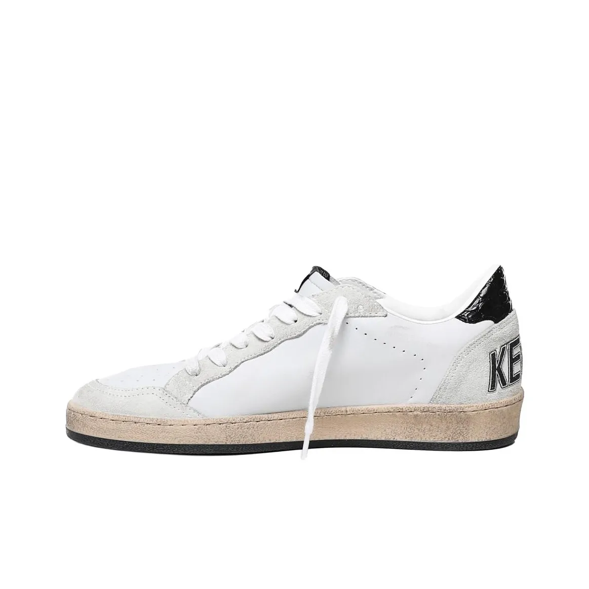 Golden Goose Ball Star Low Top Skateboard Shoes Men's Black White