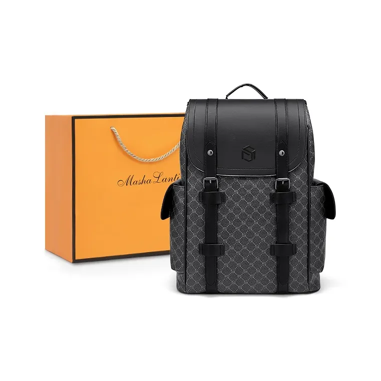 MashaLanti PVC Travel Backpack Mountaineering Bag Backpack Handbag Large Men's