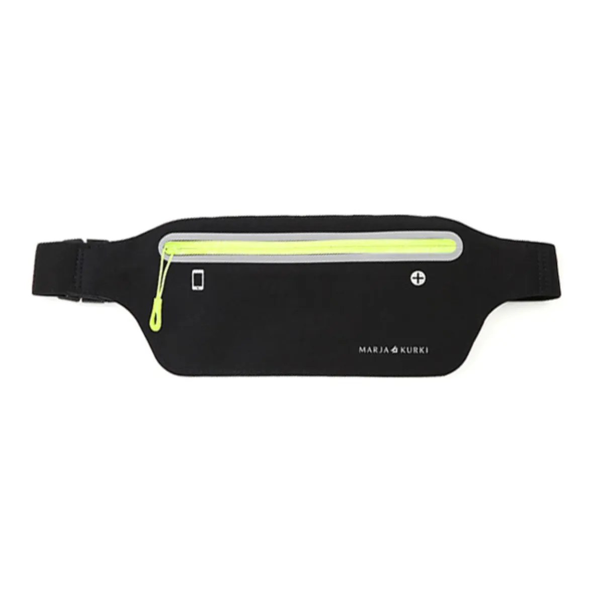 MARJAKURKI Polyamide Fanny Pack, Small Size Sports Skiing Running Outfit Recommendation Commute Unisex Black