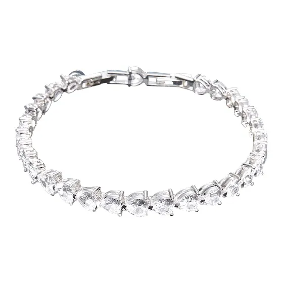 CHIARA FERRAGNI Zircon, Rhinestones, 18K Gold Plating Italian Luxury Diamond Bangle Jewelry Women's Silver
