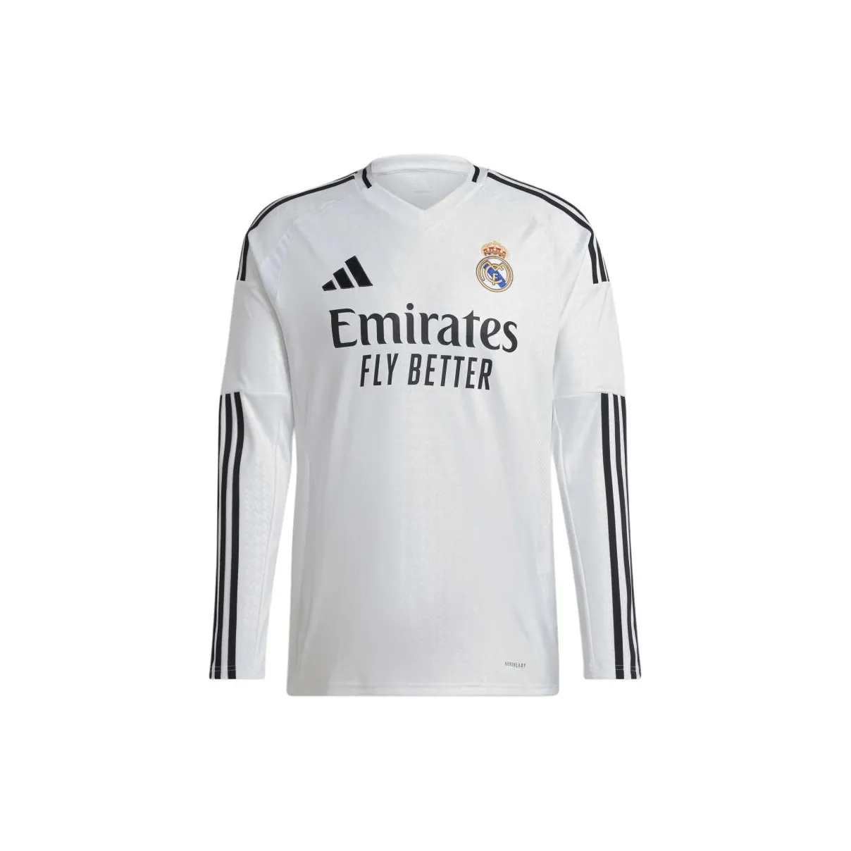 adidas Real Madrid 24/25 Long Sleeve Home Jersey White