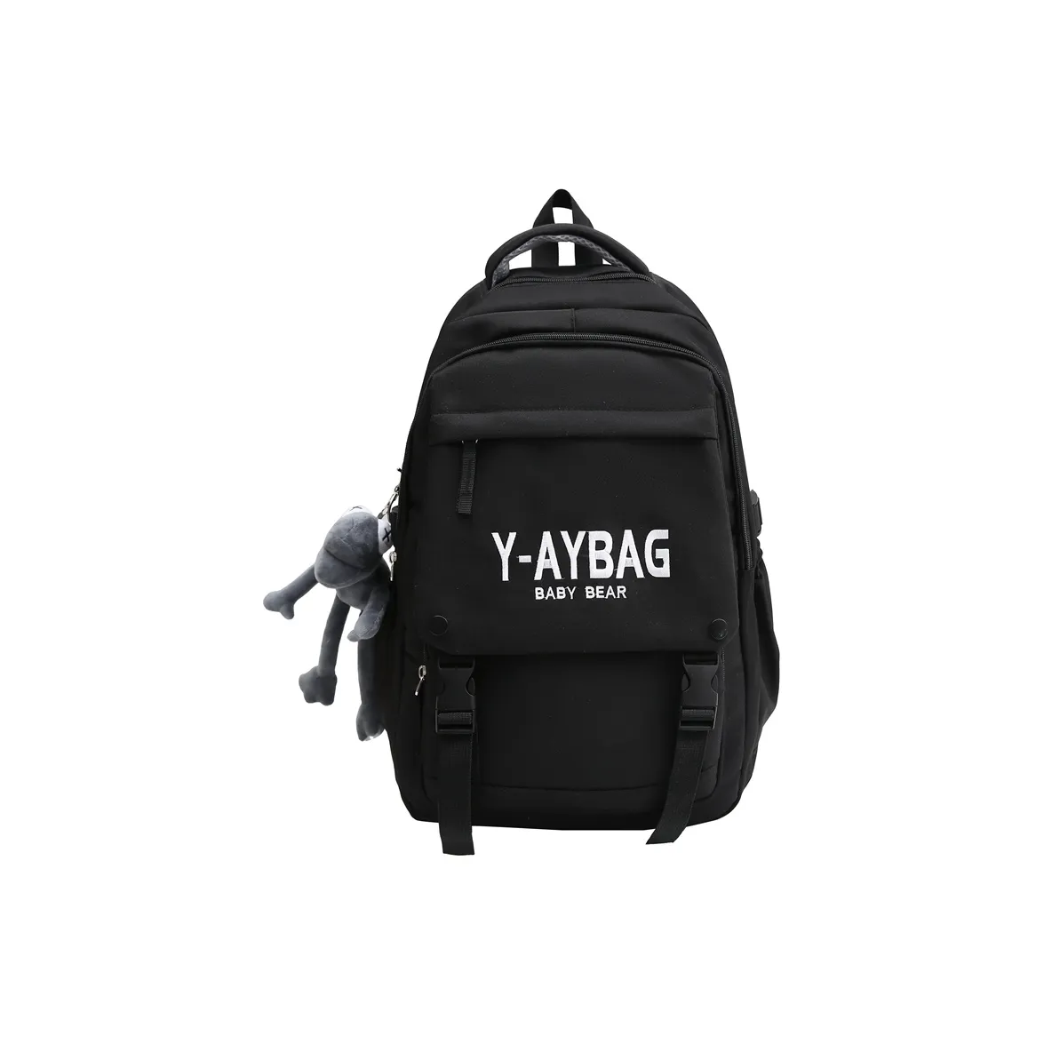Morellybear Nylon Backpack Unisex Black/White/Red/Blue/Khaki