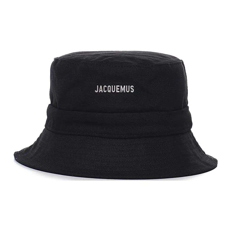 Jacquemus Cotton Bucket Hats Женские Черный