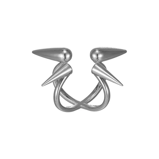 STUGAZI Медный с 24K Белое Золото Покрытие Кольца Унисекс