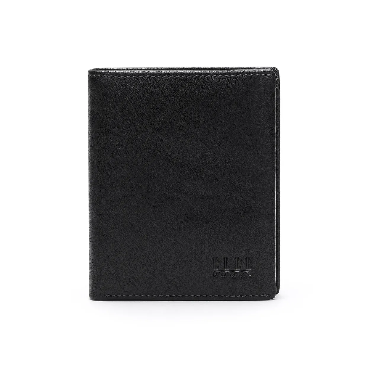 ELLE HOMME Кошелек из натуральной коровьей кожи маленький мужской черный