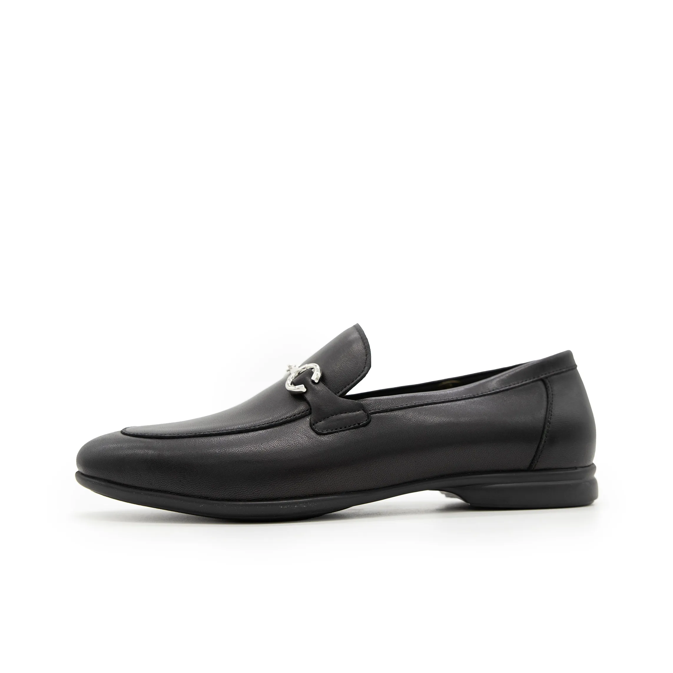 Satchi Loafers, Business Formal Leather Shoes Men's Black