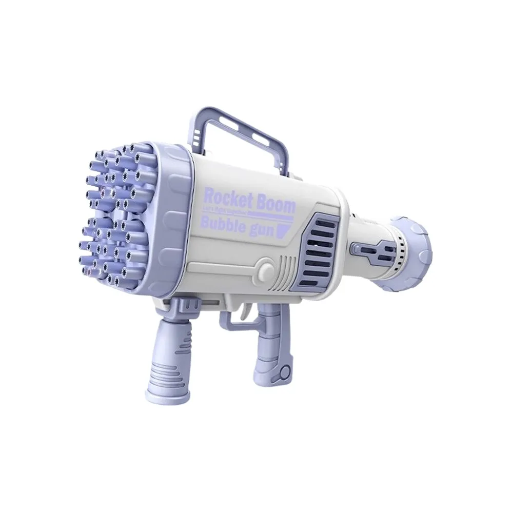 Teacher Lin 64 Eyelets Светящийся Радужный Gatling Пузырьки Пистолет Зарядный Версия Машина Пузырьки Ракета Туба