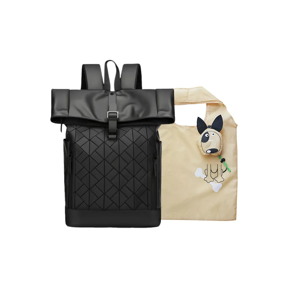 WHEELY BABY + Износостойкая ткань Рюкзак Стандартный Мужской Черный