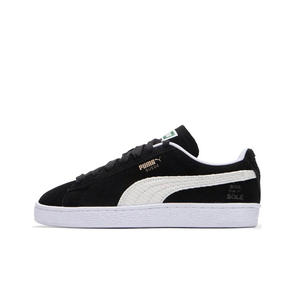 puma avis Suede Forever Dance Anti Slip And Wear Resistant Lightweight Low Top Skateboard Shoes Unisex Black