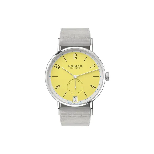 NOMOS Ручной Механический Movement Унисекс Часы 37,5 мм Желтые