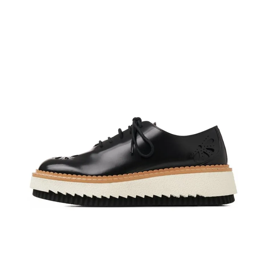 Chloe Platform Shoes Women's Black