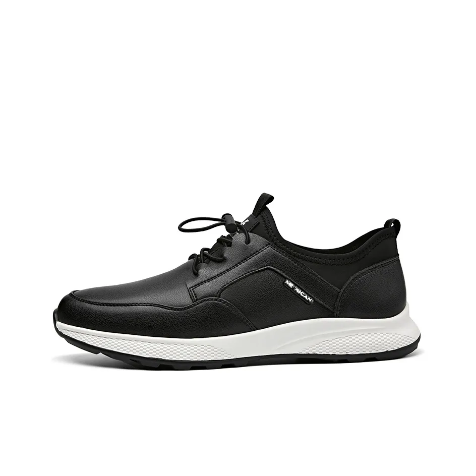 MEXICAN Men's Casual Shoes Men's Low Top Black, White