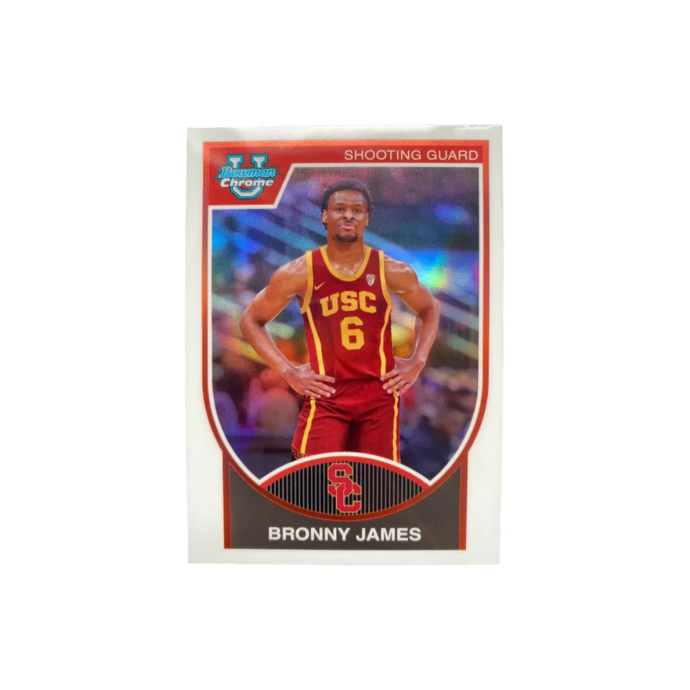 Topps Brownie, James, Basketball Card, LeBron's Son, University Rising Stars Card, Silver Refringence Sports Cards 1 Pc