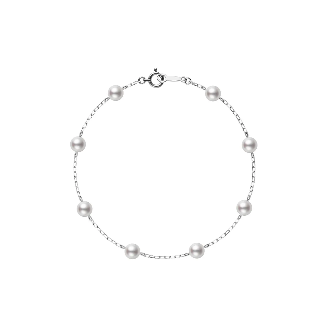 MIKIMOTO 18K White Gold Bracelets Women's Silver