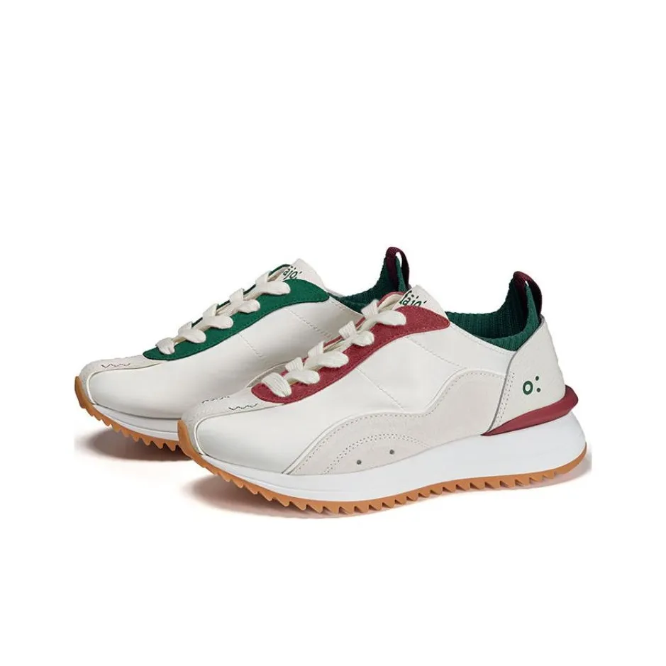 FAJO Ice Cream Silk Обувь Дышащая и Легкая Casual Унисекс Несовпадающие Красный Зеленый