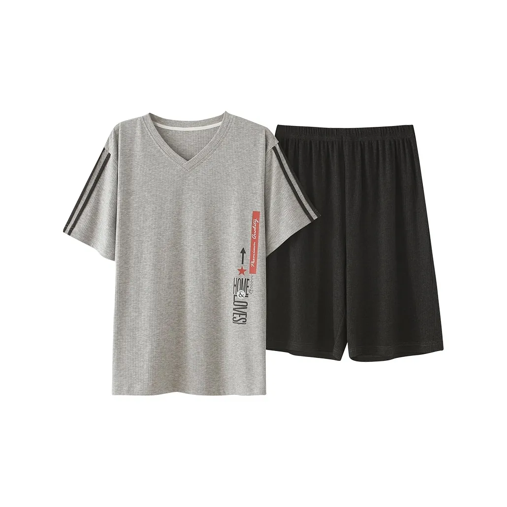 Lanza Пижамный комплект Мужской Серый Звезды Стрелка