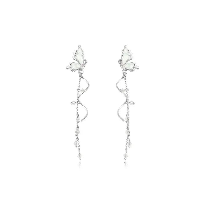 MUYAN Сплав Бабочка Бахрома Серьги-кольца Женские