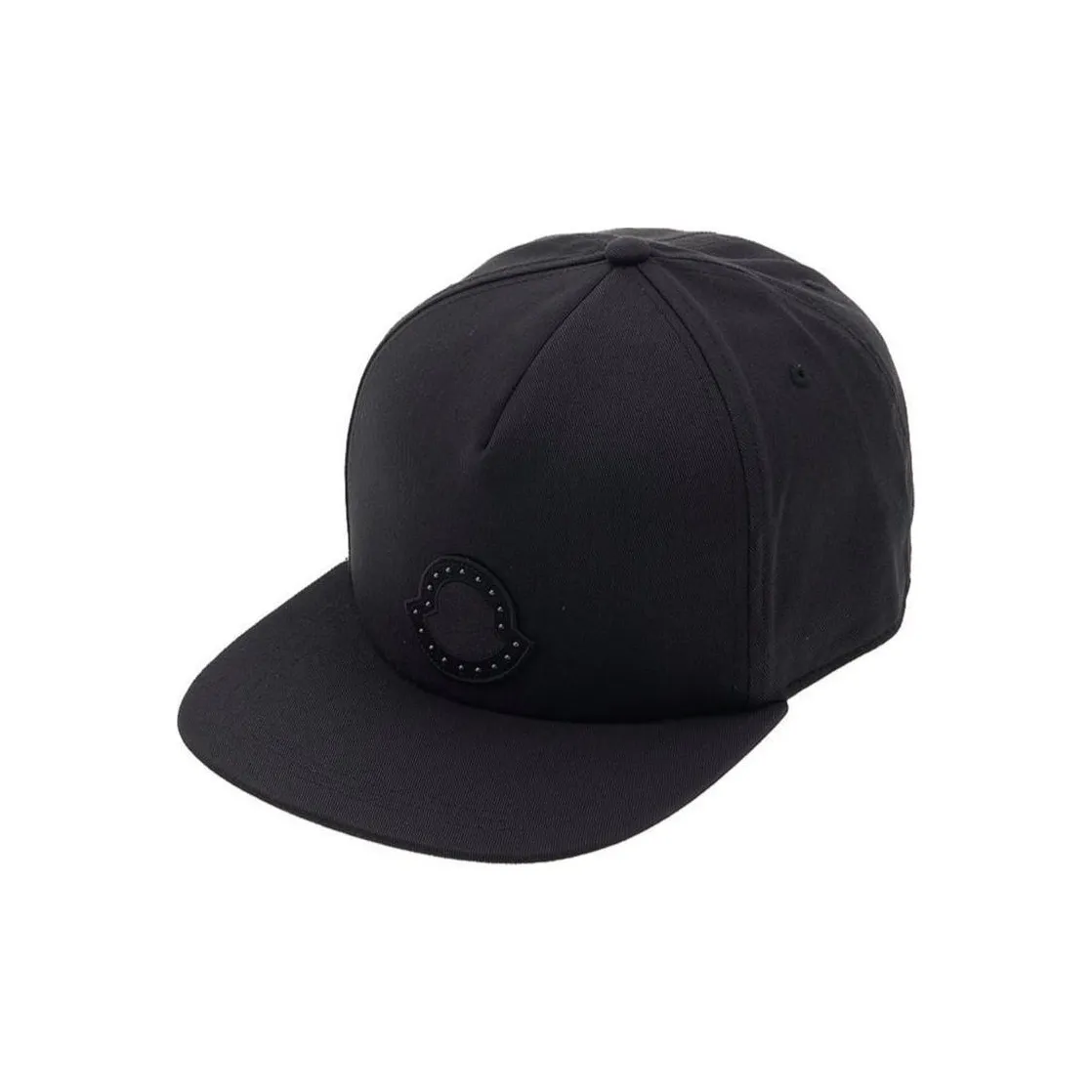 Moncler 100% Cotton Baseball Caps Men's Black