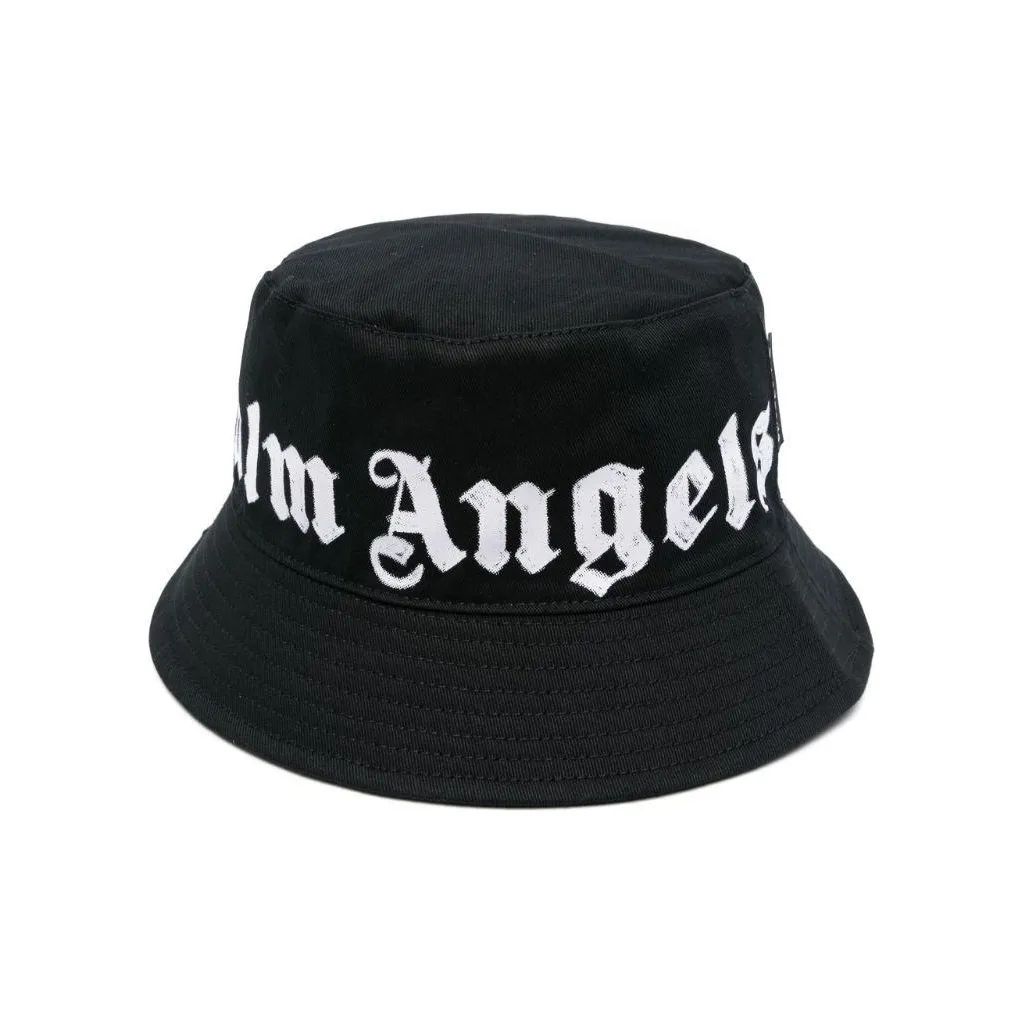 PALM ANGELS Logo-print Cotton Bucket Bag
