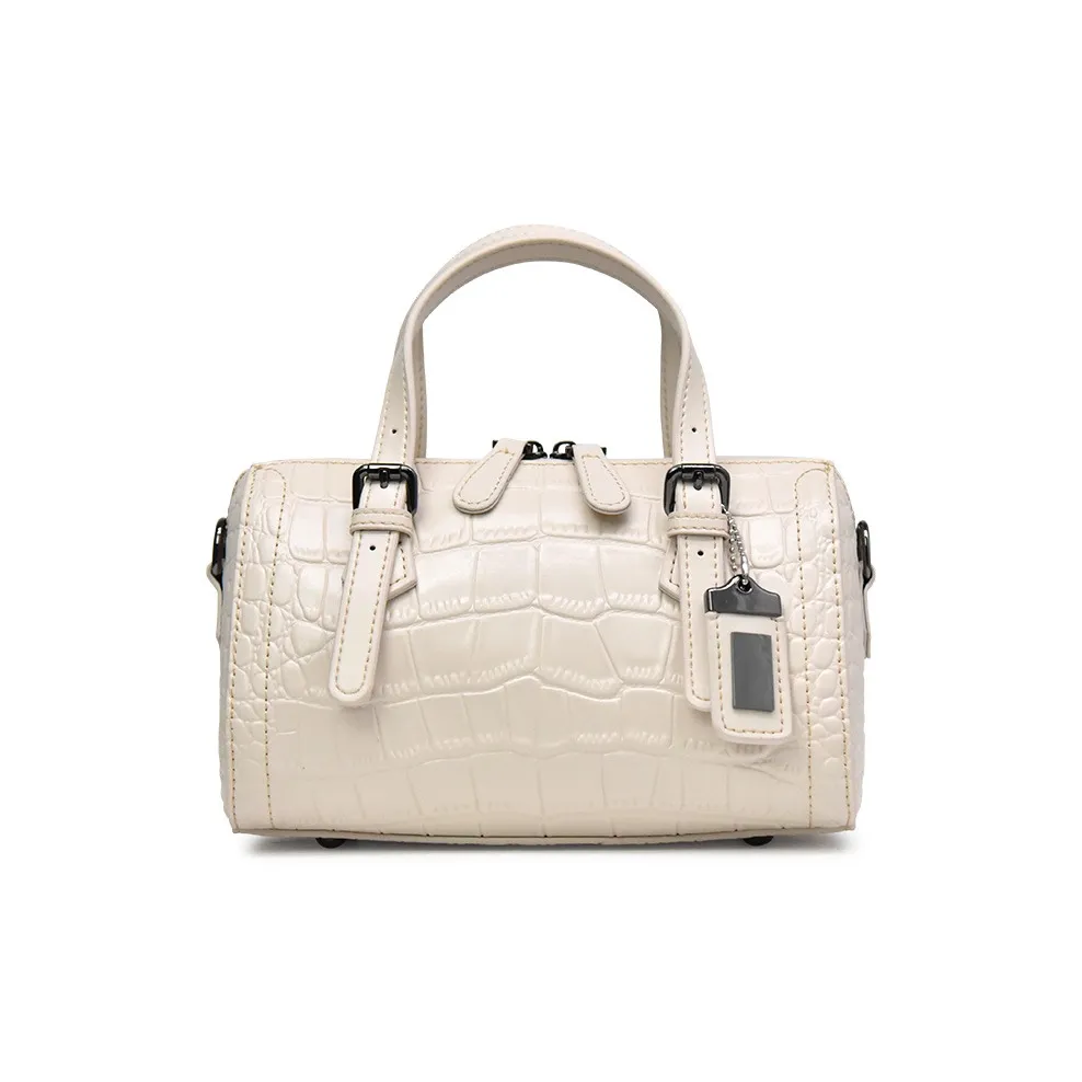 TTaG.baG Коровья кожа Одно плечо Сумка Женская Экрю Крутой черный Серо-зеленый