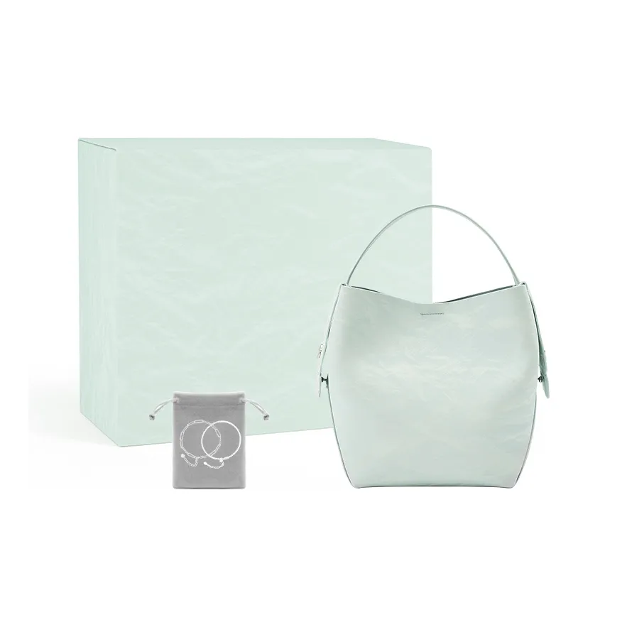 HE BAO BAO Sense Of Premium Portable Chain Bag Crossbody Bag Shoulder Bag Large Size Women's Cloud Green