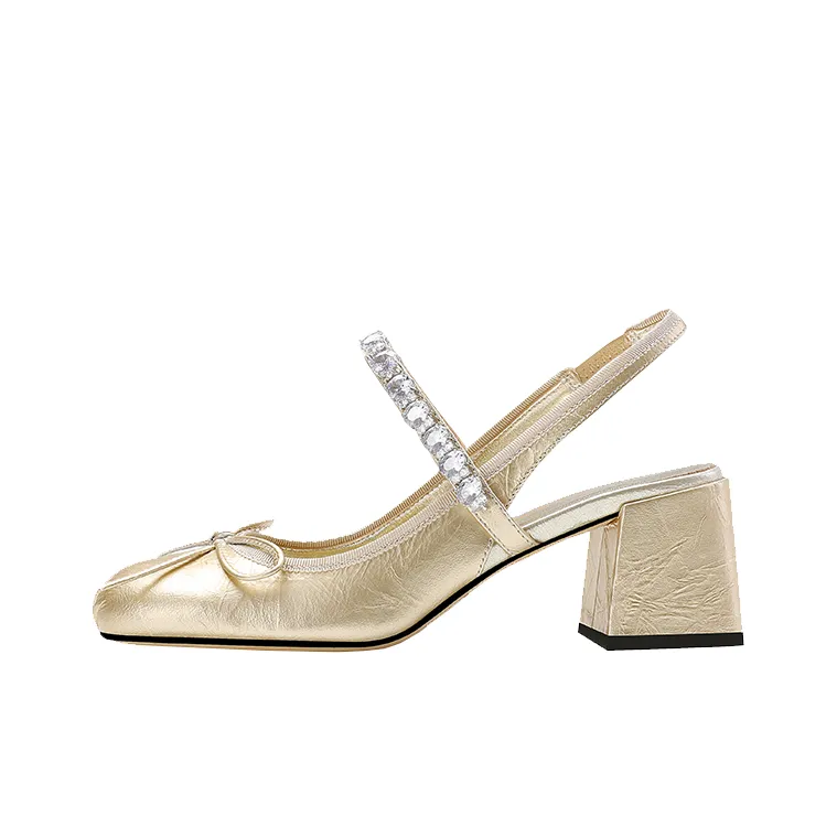 Princess & Isabel Ballet Style Closed Toe Strap Sandals 6cm Women's