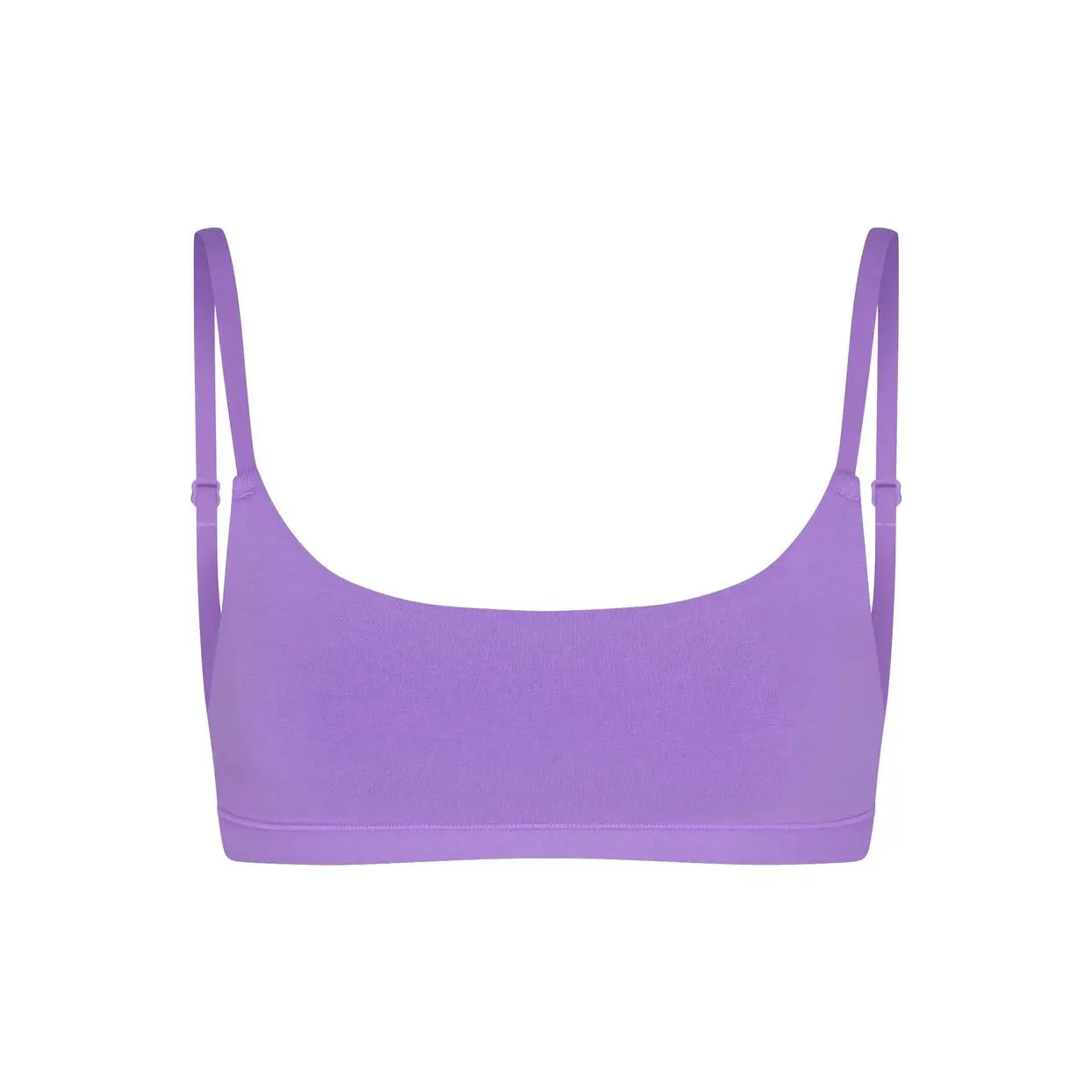 SKIMS COTTON JERSEY SCOOP BRALETTE Bra Women's ULTRA VIOLET/Ultraviolet