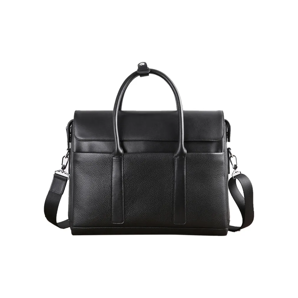 DOSRFINI Лицевая коровья кожа Деловой повседневный стиль Горизонтальный Мужской