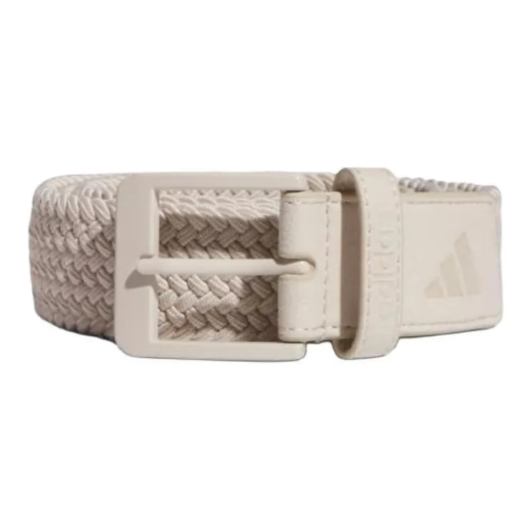Adidas Переработанный полиэстер металл эластичный трикотаж ремень мужской бежевый ширина 3,5 см