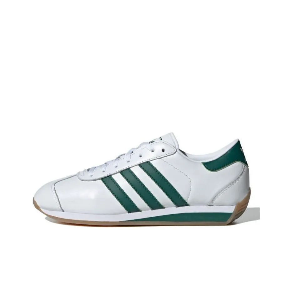 Adidas Originals Country 2 Slip Resistant Abrasion Resistant Низкие Беговые кроссовки Унисекс Белый Зеленый