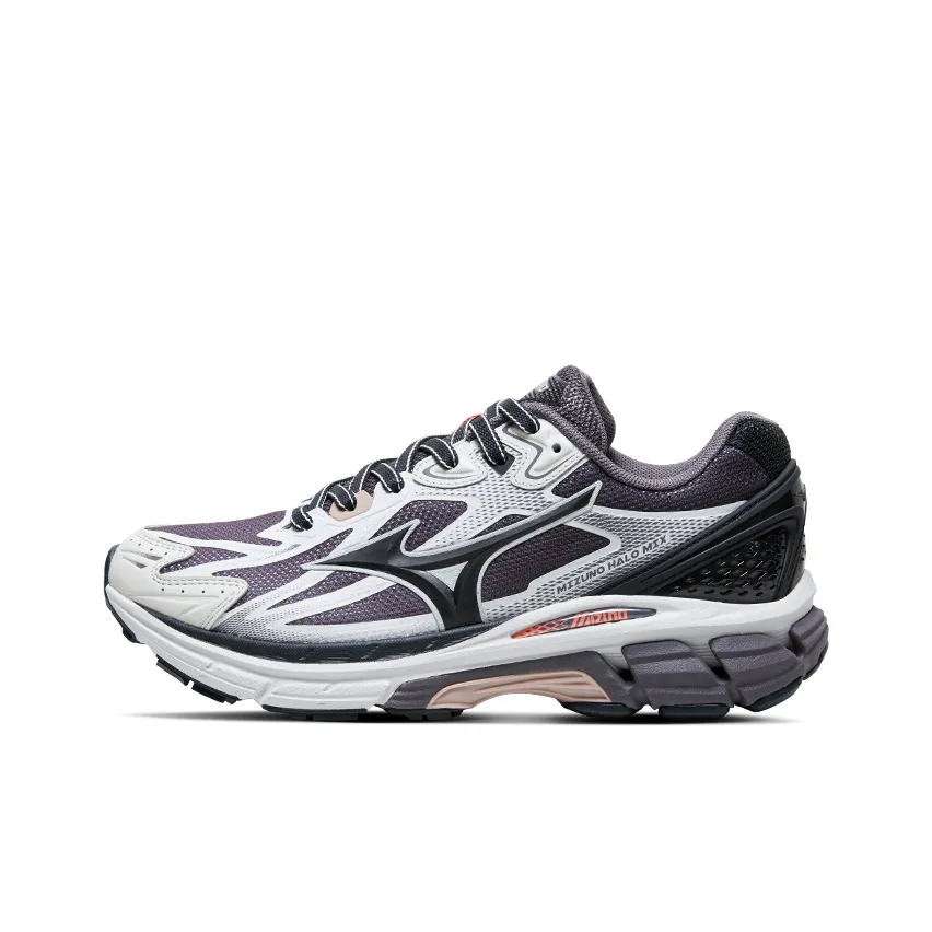 Mizuno Halo Mi Anti Slip Wear Resistant Low Top Running Shoes Unisex Cool Gray Black