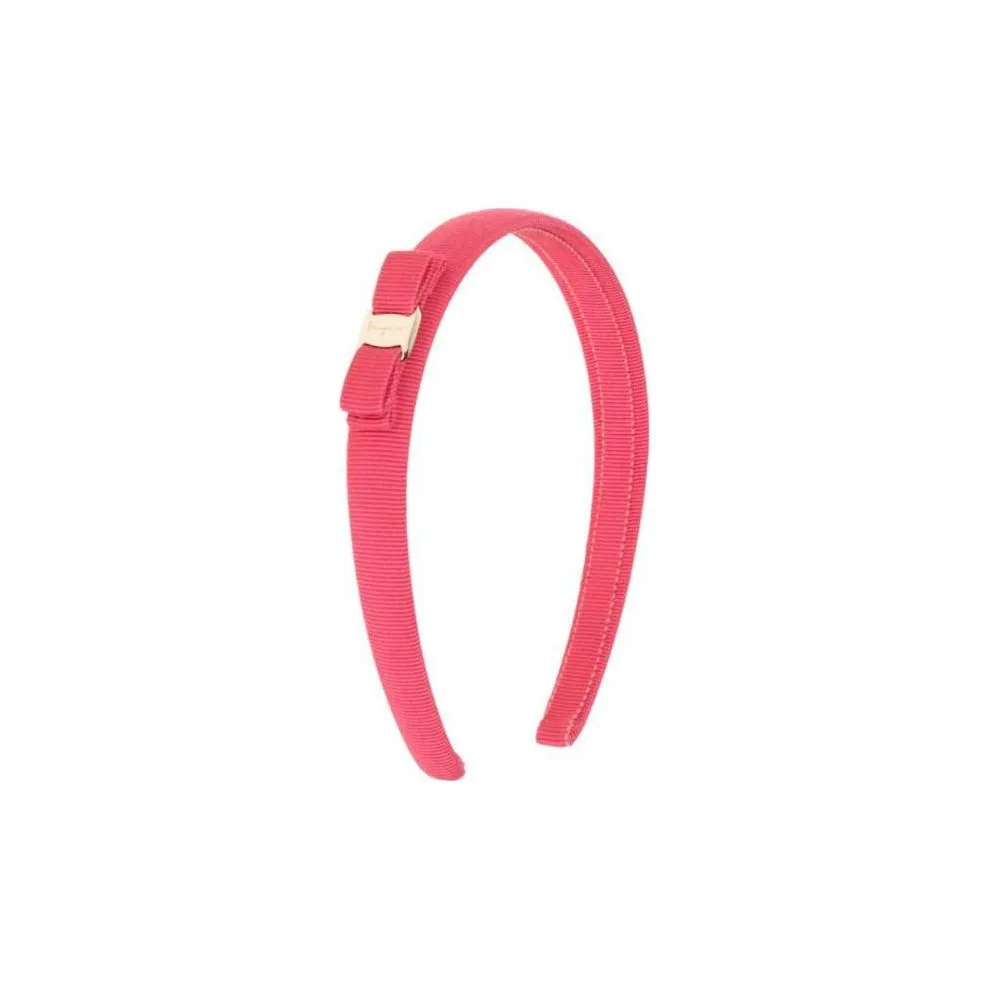 FERRAGAMO Fabric Hair Clips Women's Pink