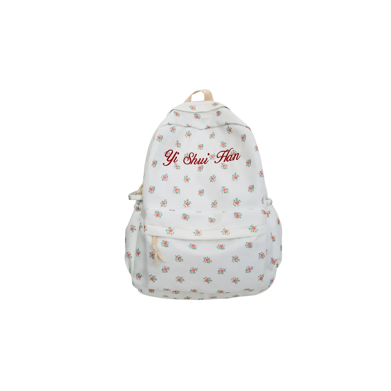 KAMLUI Нейлон Рюкзак Женские Красный Цветочный Синий Цветочный